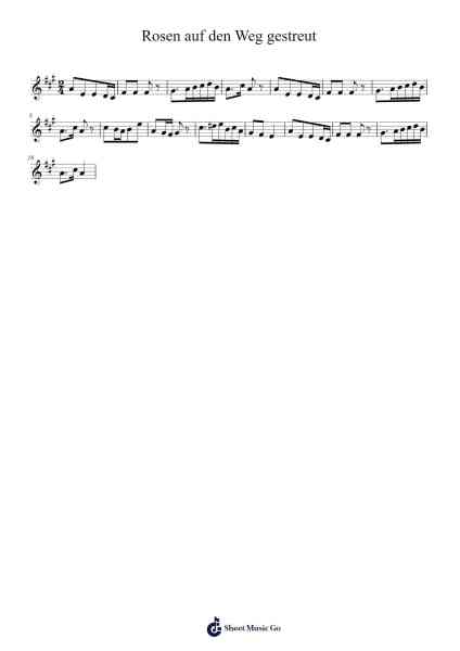 Rosen auf den Weg gestreut 楽譜 by Conbrity-Arr.Keatsshua Beareade