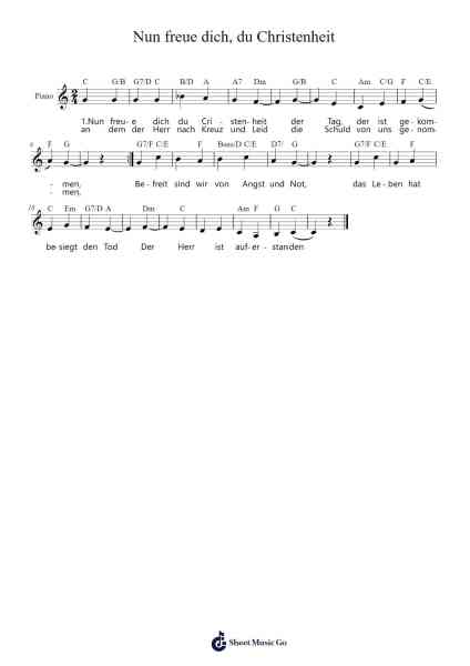Nun freue dich, du Christenheit 樂譜由 undefined - 編曲 Odewyatt