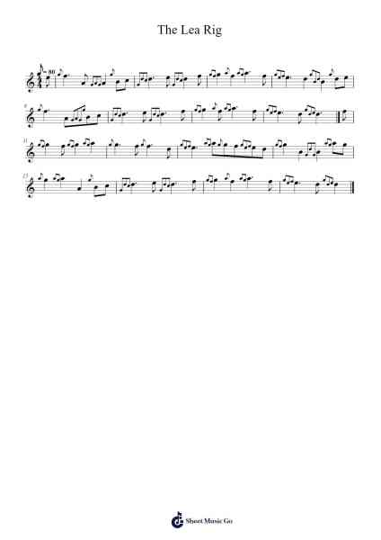 The Lea Rig Sheet Music by Robert Burns-Arr.Blanmiles