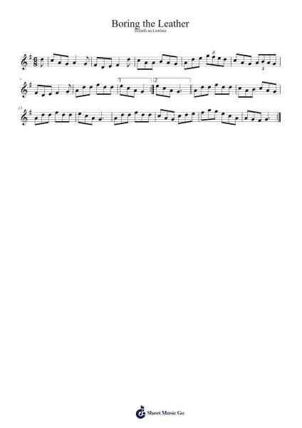 Boring the Leather 樂譜由 Shea Arellano - 編曲 Twainsel