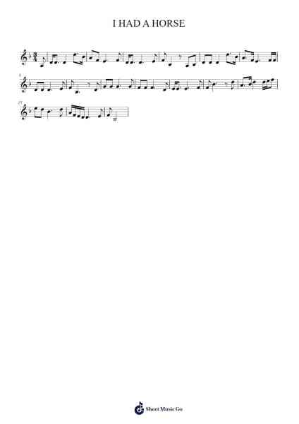 I HAD A HORSE Bladmuziek van Bobsleightymb-Arr.Hebart Timron