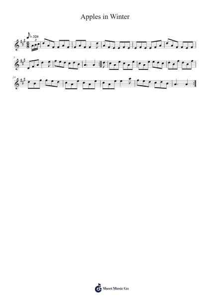 Apples in Winter 樂譜由 TempoValued - 編曲 Odemick