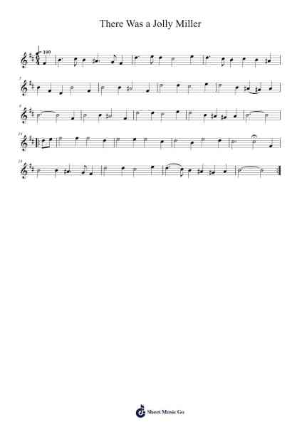 There Was a Jolly Miller Sheet Music by Savannah Lane-Arr.Doydy Steinhal