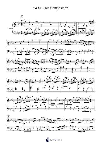 GCSE Free Composition 樂譜由 Isabel Dunton - 編曲 Chamberg