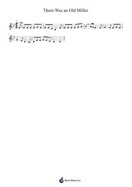 There Was an Old Miller Sheet Music by Mathias Luna-Arr.Dileste Conloyd