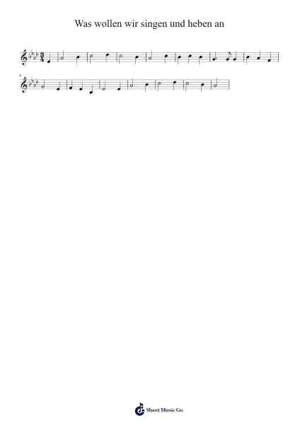 Was wollen wir singen und heben an Ноты для фортепиано от undefined-Arr.Manbeard Lylaine