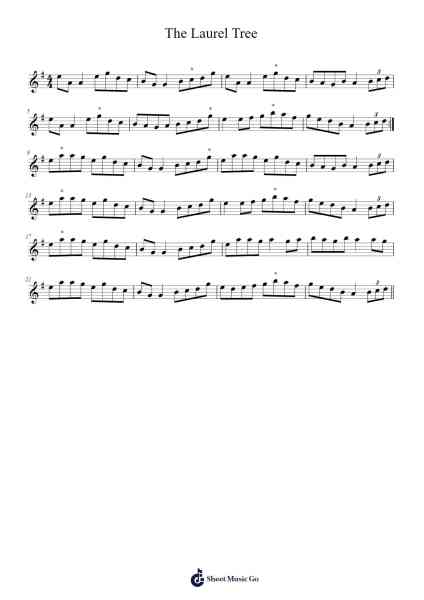 The Laurel Tree Sheet Music by f0lk-Arr.Mattvelt