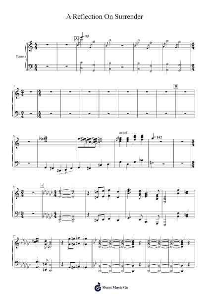 A Reflection On Surrender 乐谱由 undefined - 编曲 Hornwald