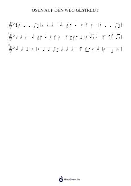 OSEN AUF DEN WEG GESTREUT 楽譜 by Hallie Chambers-Arr.Asmie Panvien