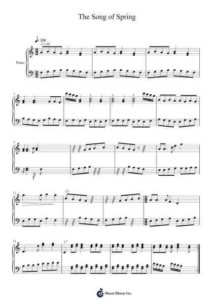 The Song of Spring 樂譜由 Pauchey Charly - 編曲 Osrias Drewnia