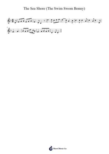 The Sea Shore (The Swim Swom Bonny) Sheet Music by undefined-Arr.Twainryl