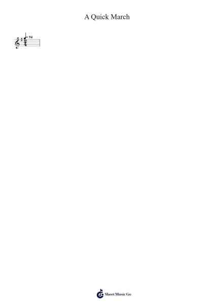 A Quick March Sheet Music by undefined-Arr.Morsedric