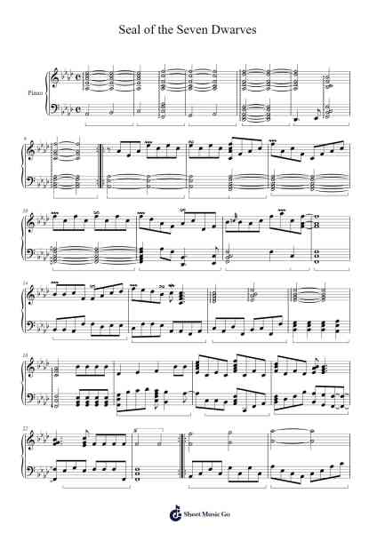 Seal of the Seven Dwarves 樂譜由 Kentgus Rosscott - 編曲 Tybey