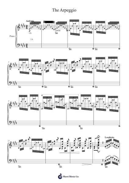 Etudes Of All Of The Caprices By Paganini "The Arpeggio" L.9/1 Bladmuziek van Loudan Stephen Alexenov Stradinoff-Welkinstein-Arr.Marjill