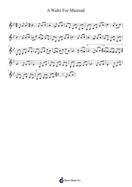 A Waltz For Mairead 樂譜由 f0lk - 編曲 Cocroft Blairkins