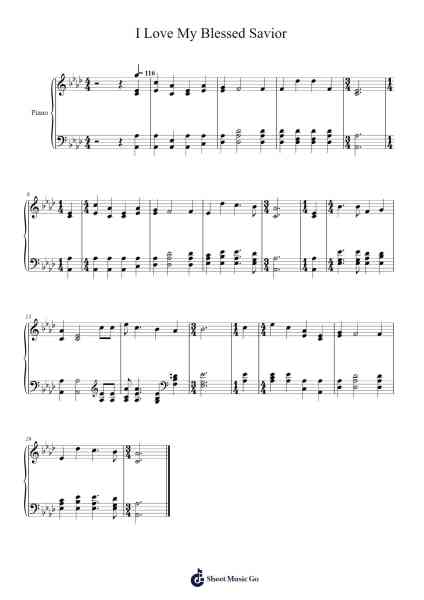 I Love My Blessed Savior Sheet Music by Isaac Watts-Arr.Chrisboyd Crosean