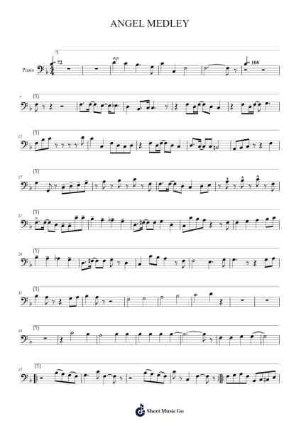 ANGEL MEDLEY Notas de música por Francisco Nuñez/Jim Papoulis-Arr.Brument Ocdie