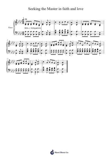 Seeking the Master in Faith and Love Sheet Music oleh Isaac Watts-Arr.Leaglan Piersmar