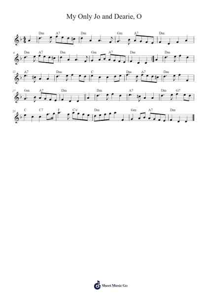 My Only Jo and Dearie, O Musica per pianoforte di Pesanta - Arr.Fagee