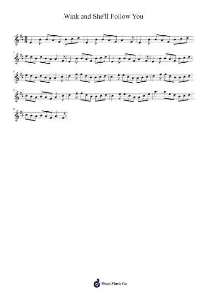 Wink and She'll Follow You Sheet Music by f0lk-Arr.Yerleen Virdean