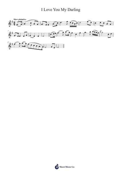 I Love You My Darling Sheet Music by undefined-Arr.Fordtodd