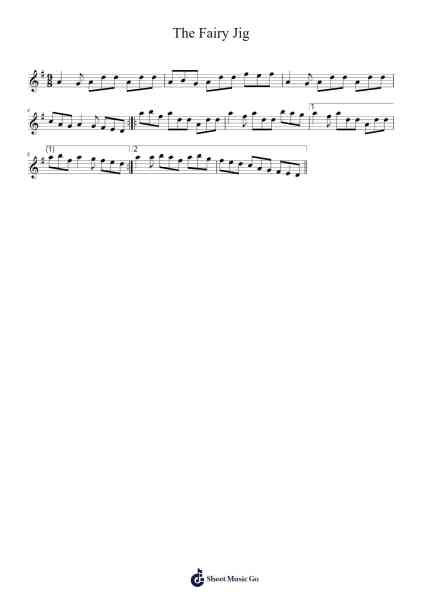 The Fairy Jig Sheet Music by TrendyJump-Arr.Huxver Birdnee