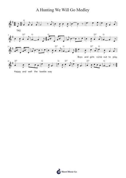 A Hunting We Will Go Medley 樂譜由 Shea Arellano - 編曲 Lanme