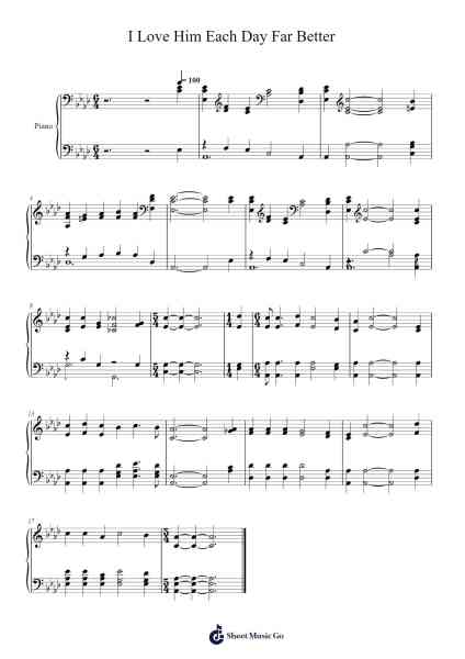 I Love Him Each Day Far Better Sheet Music by Isaac Watts-Arr.Blairharte Titess