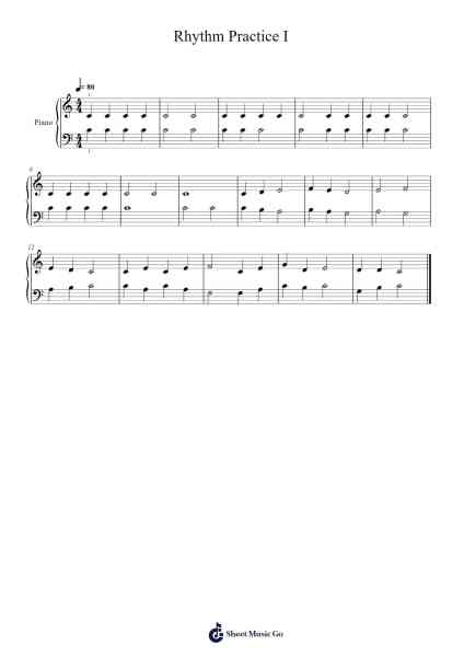 Rhythm Practice I Sheet Music by undefined-Arr.Hancke Walkstan