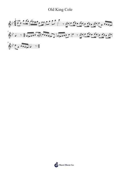 Old King Cole Sheet Music by undefined-Arr.Quinliet