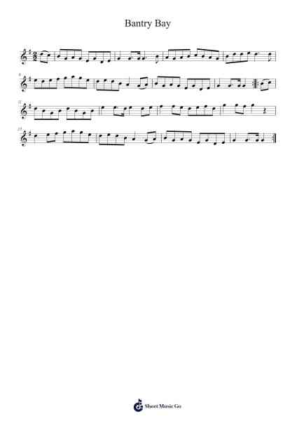 Bantry Bay 樂譜由 undefined - 編曲 Gaildie Tedn