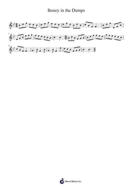 Boney in the Dumps Sheet Music by Khalil Bullock-Arr.Chestom
