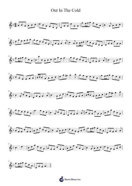 Out In The Cold Notas de música por Peter_94-Arr.Harjo