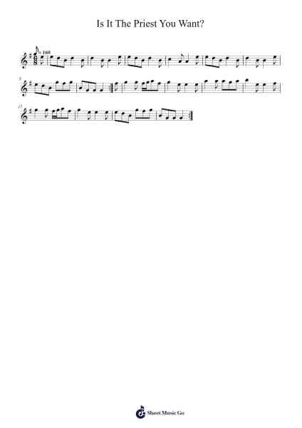 Is It The Priest You Want? 乐谱由 RadioNet - 编曲 Cocroft Blairkins