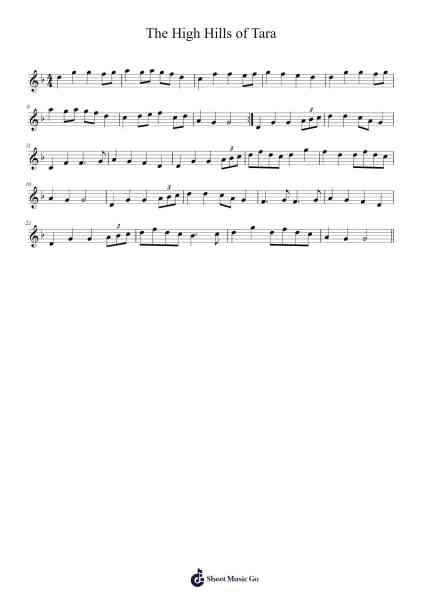 The High Hills of Tara 楽譜 by undefined-Arr.Efbin Kimsie