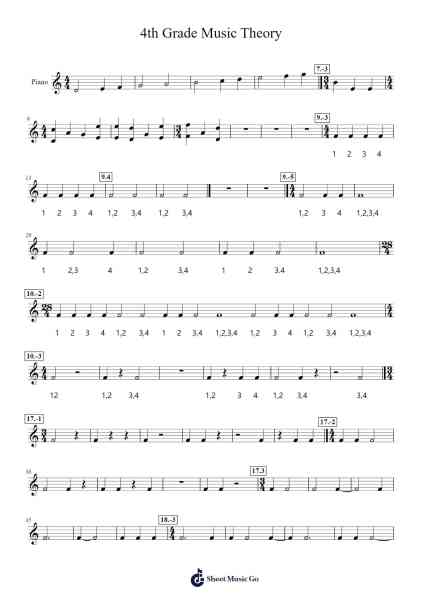 4th Grade Music Theory Ноты для фортепиано от undefined-Arr.Ruthives Sibylxy
