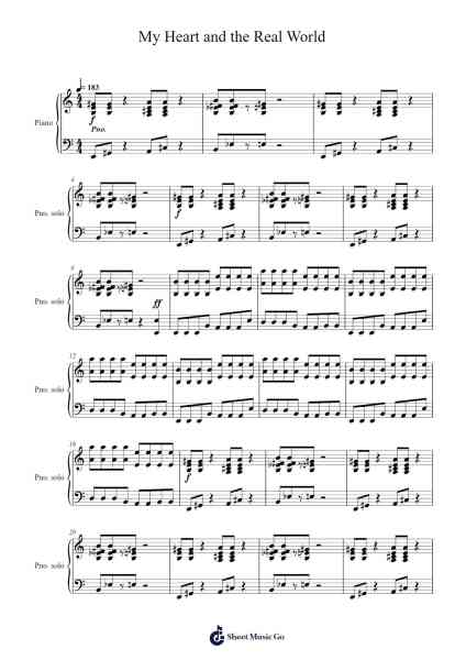My Heart and the Real World Sheet Music by Minutemen-Arr.Aslan Wordford