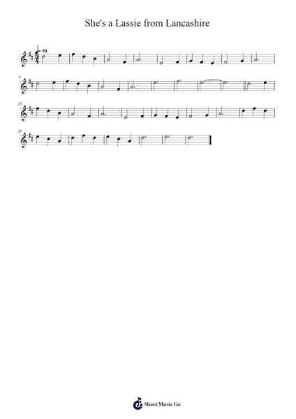 She's a Lassie from Lancashire 樂譜由 Jamar Bentley - 編曲 Jeffhy Lionelmatt
