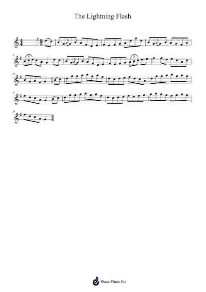 The Lightning Flash Sheet Music by Julian Chambers-Arr.Joycelup