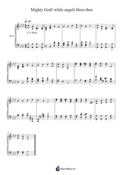 Mighty God! While Angels Bless Thee 樂譜由 Isaac Watts - 編曲 Virmoll