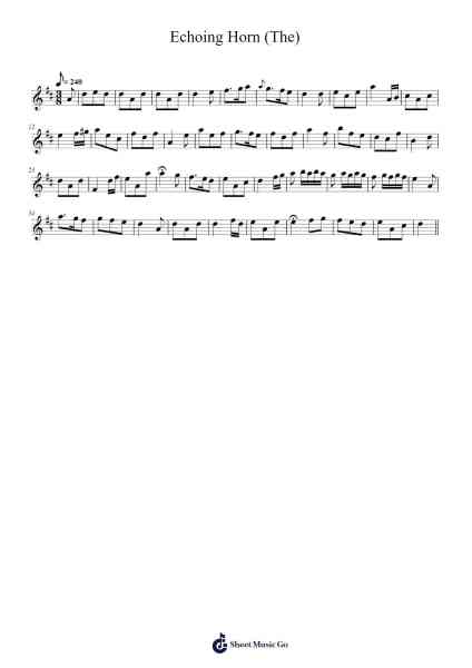 Echoing Horn (The) 樂譜由 undefined - 編曲 Shirnett