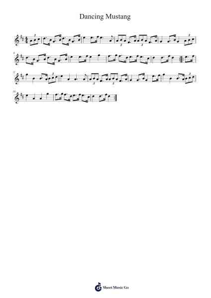 Dancing Mustang 楽譜 by Shea Arellano-Arr.Manlass