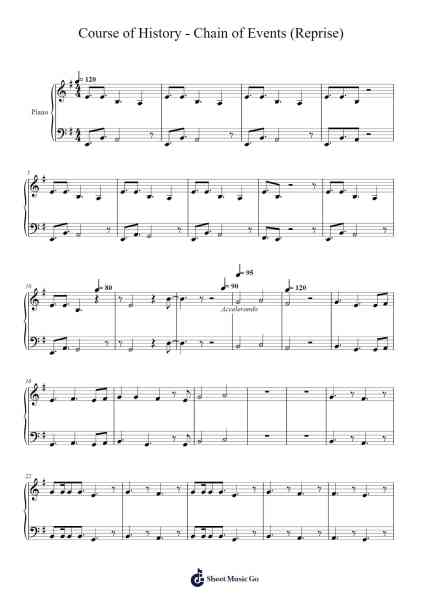 Course of History - Chain of Events (Reprise) (Instrumental) 樂譜由 Alex Lassiter - 編曲 Runiel Faulktave