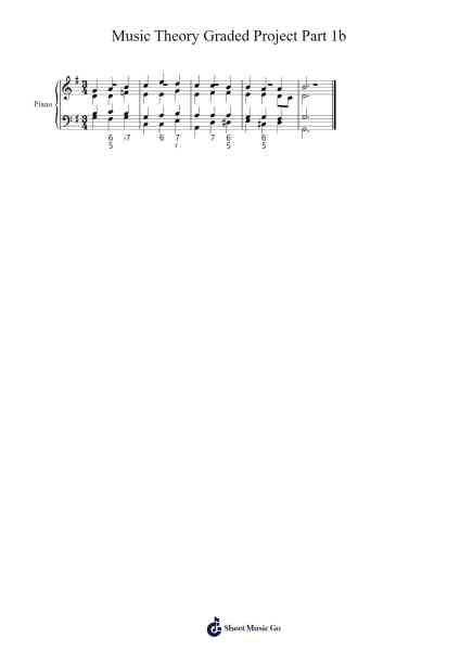 Music Theory Graded Project Part 1b Ноты для фортепиано от undefined-Arr.Olch
