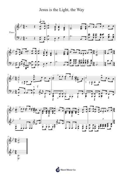 Jesus is the Light, the Way Sheet Music by Isaac Watts-Arr.Lespenn