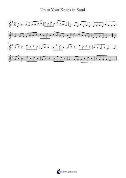 Up to Your Knees in Sand Sheet Music by Ellis Weber-Arr.Brookecher Nicksie