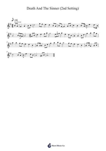 Death And The Sinner (2nd Setting) Sheet Music by undefined-Arr.Leifres