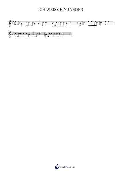 ICH WEISS EIN JAEGER Sheet Music oleh HealthFizz-Arr.Lawwald