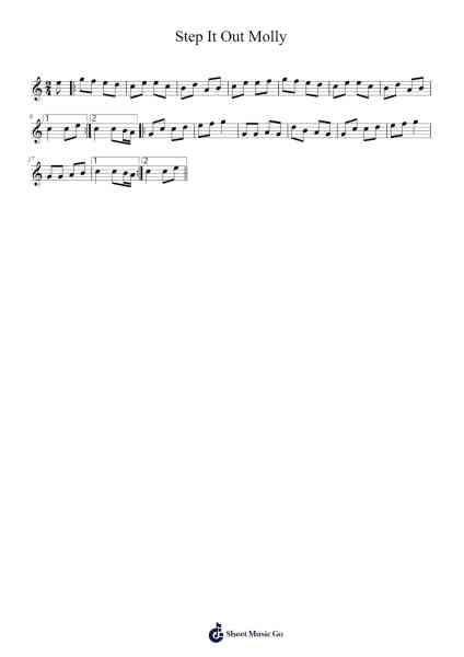 Step It Out Molly Musica per pianoforte di undefined - Arr.Xanlain Drychel