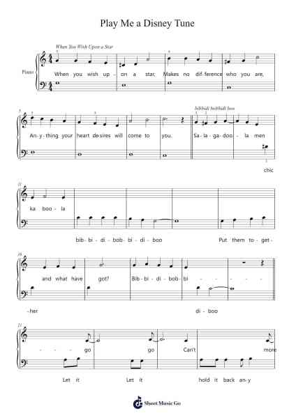 Play Me a Disney Tune 樂譜由 Georgina Wilson - 編曲 Janron